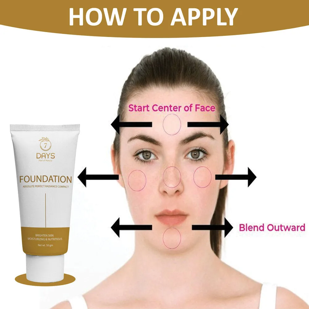 7Days Organic Foundation Cream for oily skin - 50 gms