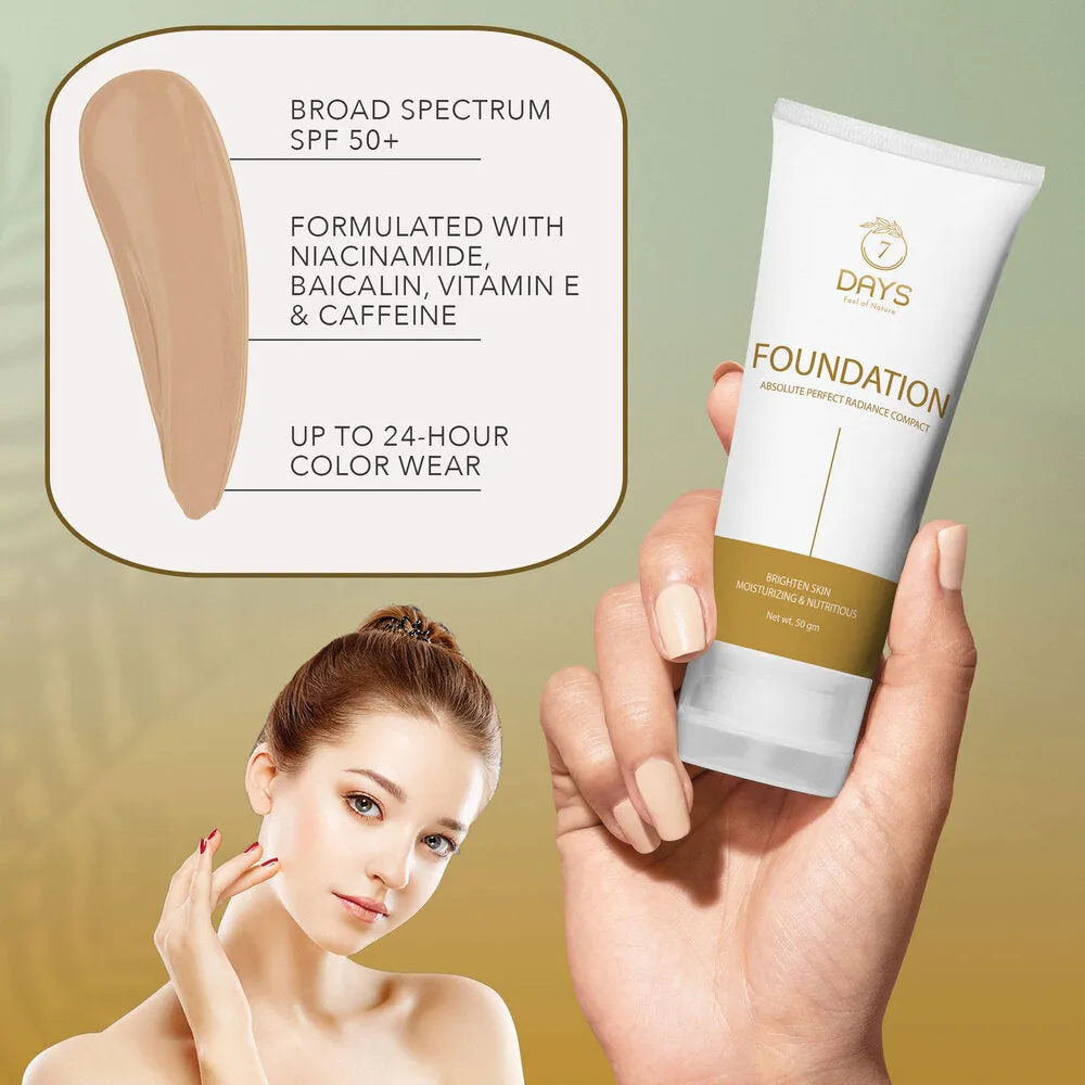 7Days Organic Foundation Cream for oily skin - 50 gms