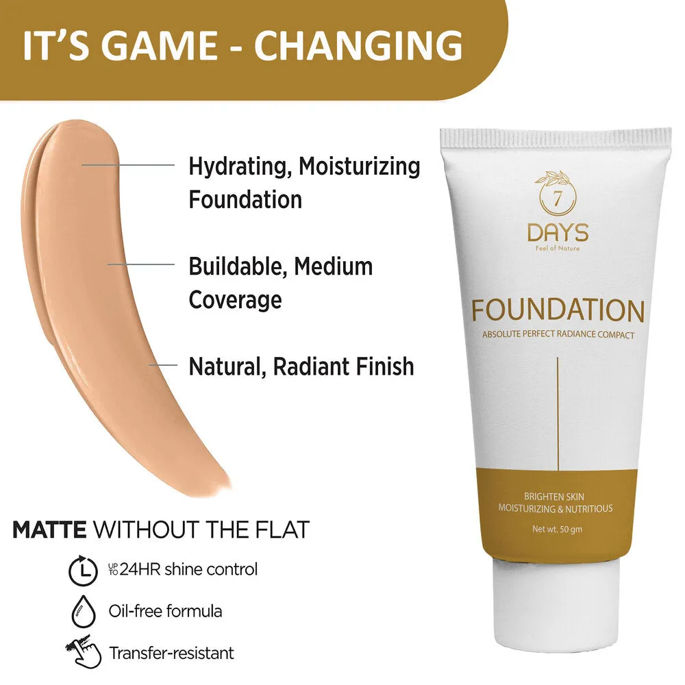 7Days Organic Foundation Cream for oily skin - 50 gms