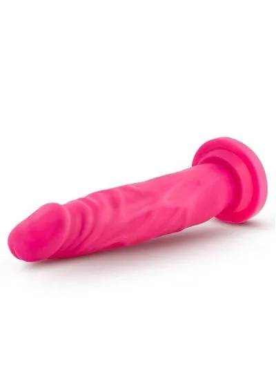Blush Neo Neon Pink 7.5 Inch Dual Density Cock