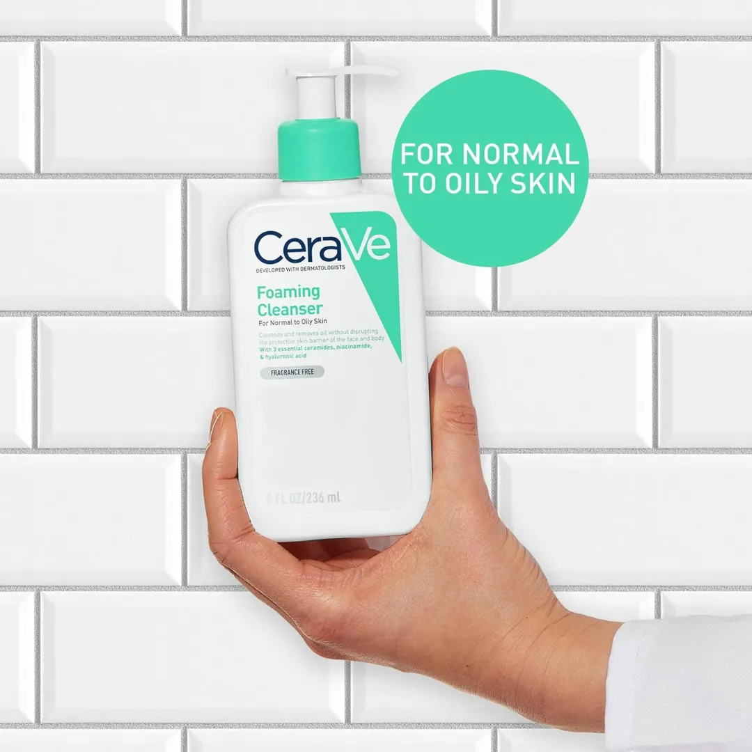 CeraVe Foaming Cleanser for Normal to Oily Skin 236ml (T)