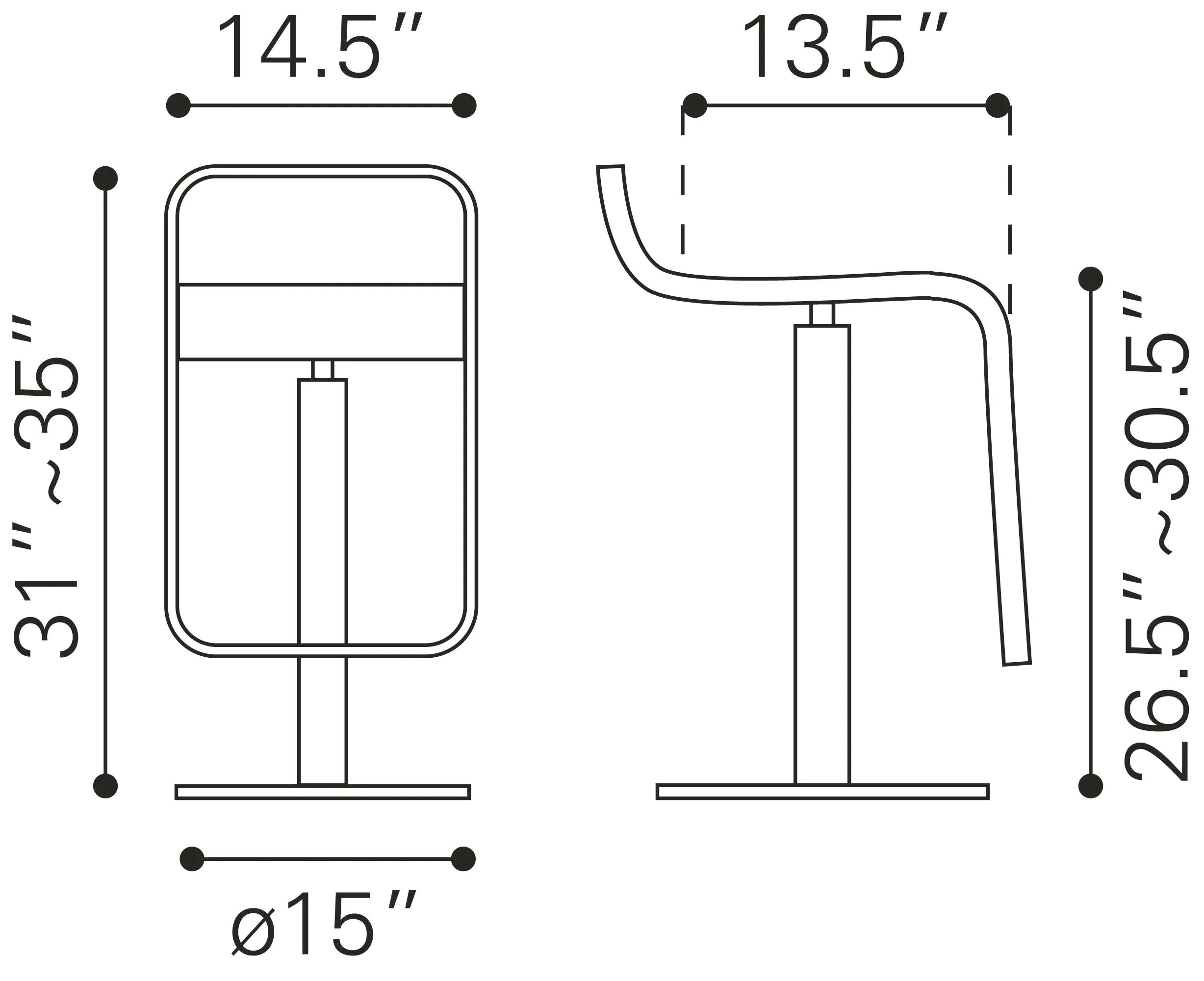 Equino Barstool Espresso