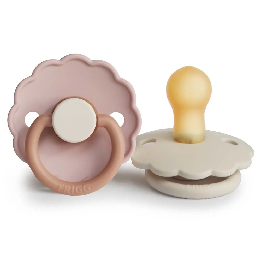 FRIGG DAISY PACIFIER 2 PACK | BISCUIT/CREAM