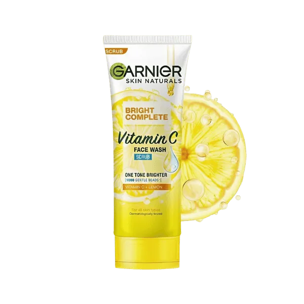 Garnier Skin Naturals Bright Complete Vitamin C Face Wash Scrub 100ml
