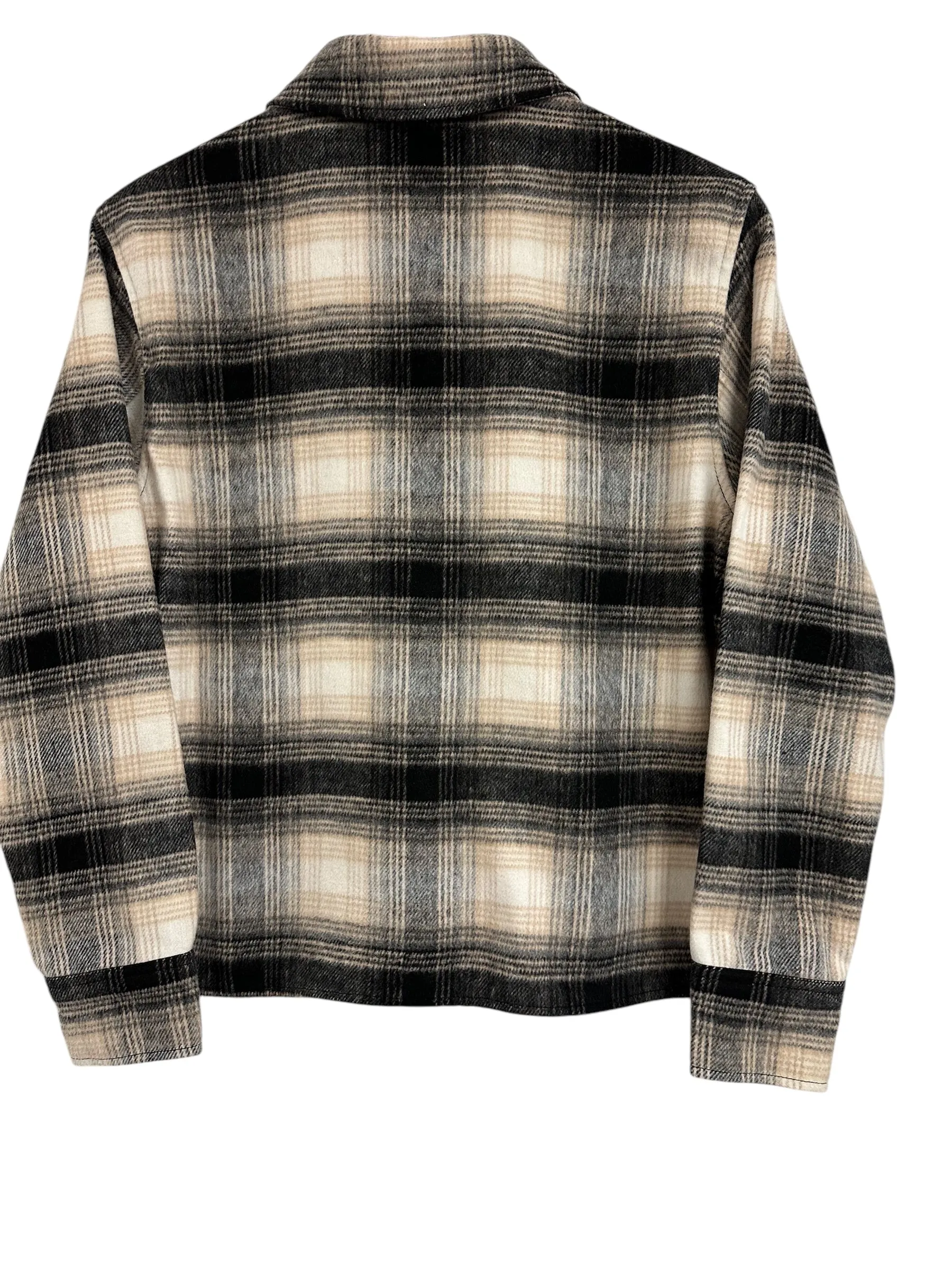 Jacket Shirt By Bb Dakota In Black & Cream, Size: S