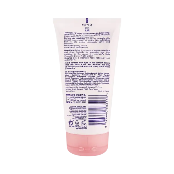 Johnsons Face Care Gentle Exfoliating Wash 150ml