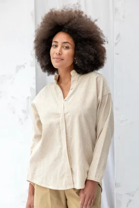 Nikau Shirt | Cream Stripe