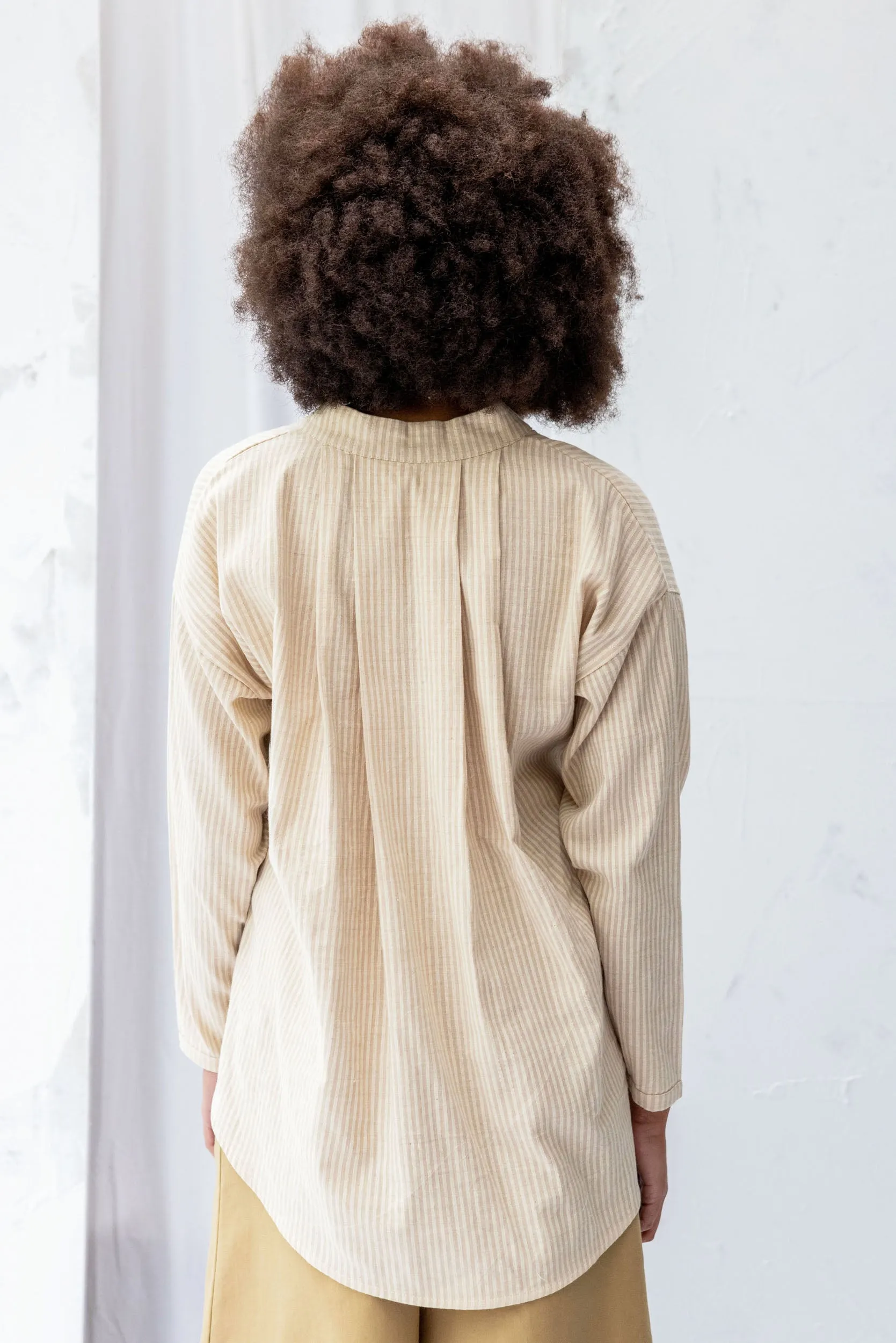 Nikau Shirt | Cream Stripe