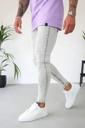 Non Rip Jeans - Acid Grey
