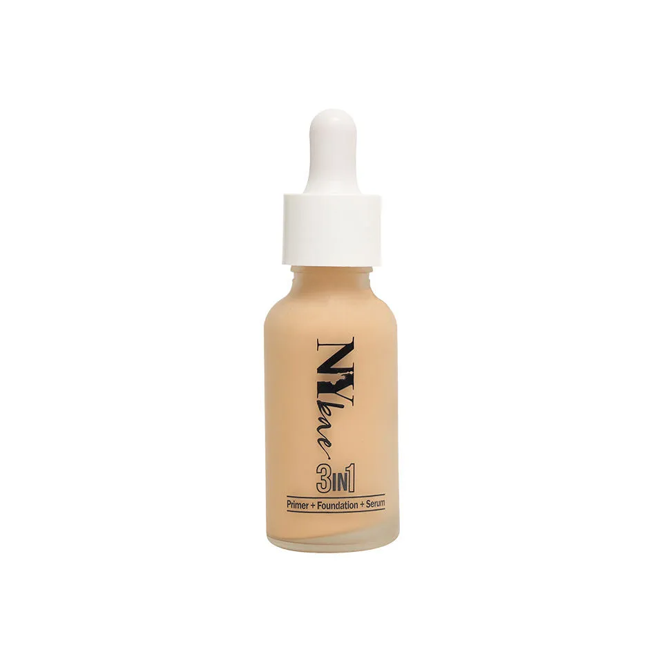 NY Bae 3 in 1  Primer   Foundation   Serum  - Cool Vanilla 02 (30 ml) | Very Fair | Cool Undertone | Natural Finish | Medium Coverage