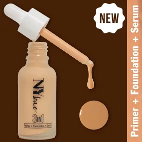 NY Bae 3 in 1  Primer   Foundation   Serum  - Cool Vanilla 02 (30 ml) | Very Fair | Cool Undertone | Natural Finish | Medium Coverage