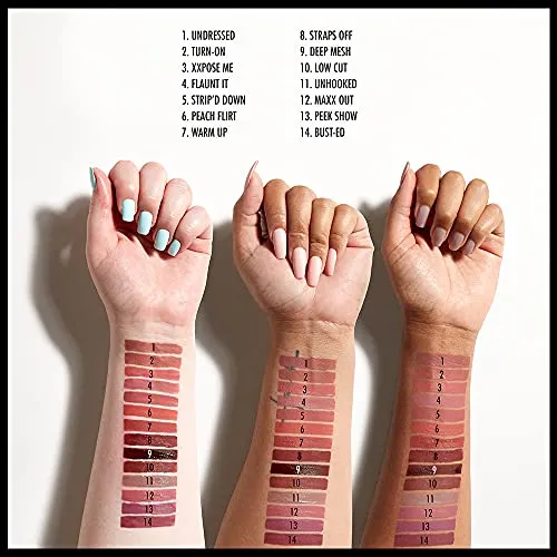 NYX PROFESSIONAL MAKEUP Lip Lingerie XXL Matte Liquid Lipstick - Straps Off (Reddish Brown Nude)