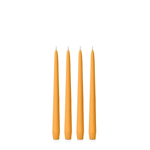 Orange 25cm Moreton Eco Taper Candles - Pack of 16