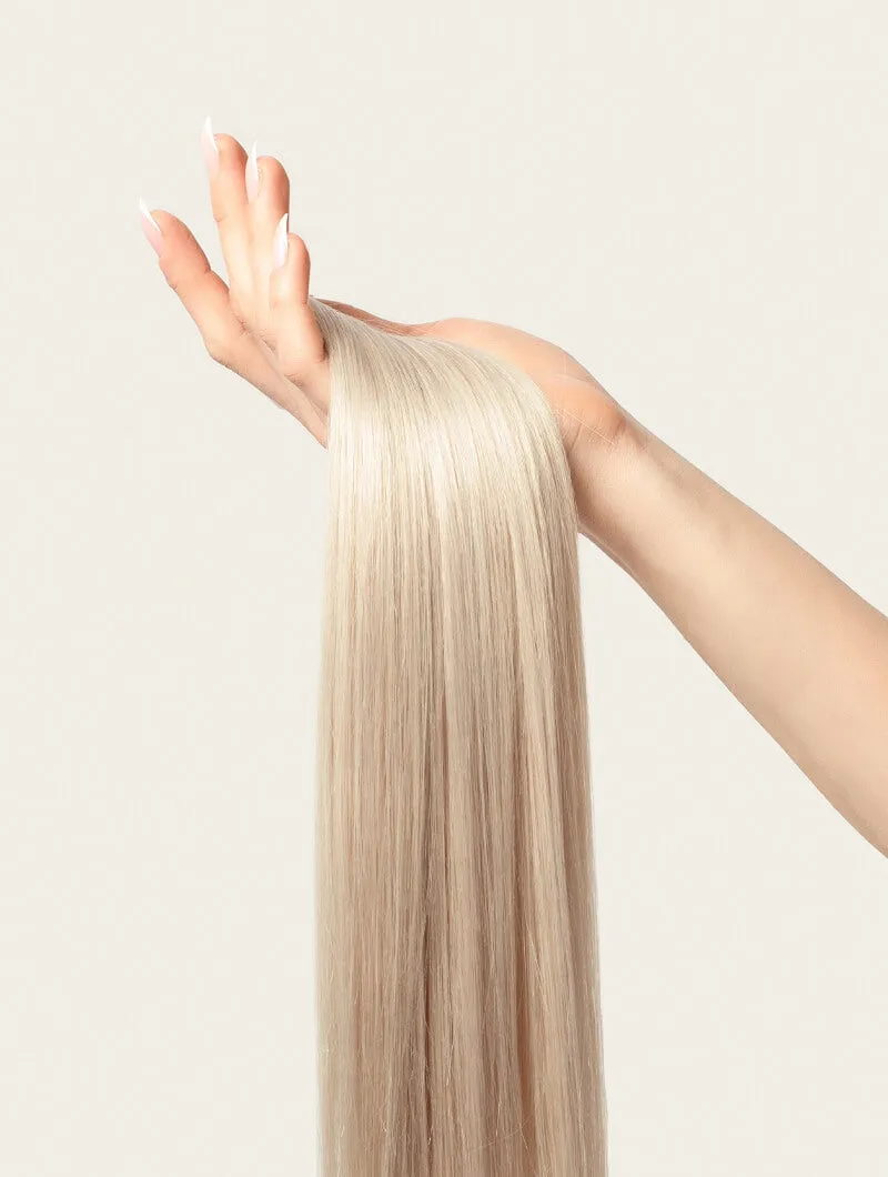 Platinum Blonde, 20" Seamless Clip-In Hair Extensions, #300P | 180g