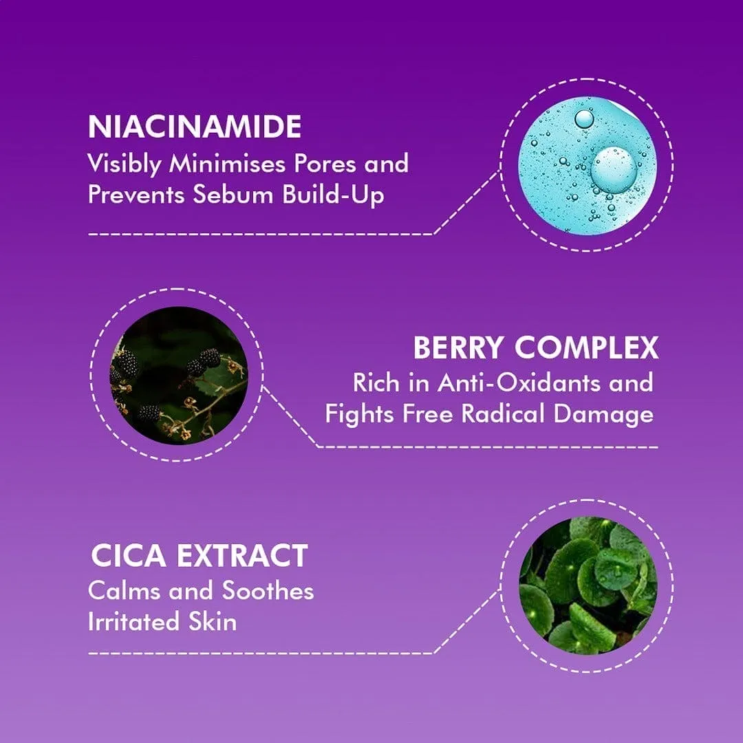 Pore Refining Face Wash Refill (70 Days Pack) | Niacinamide & Fruit Berry Complex