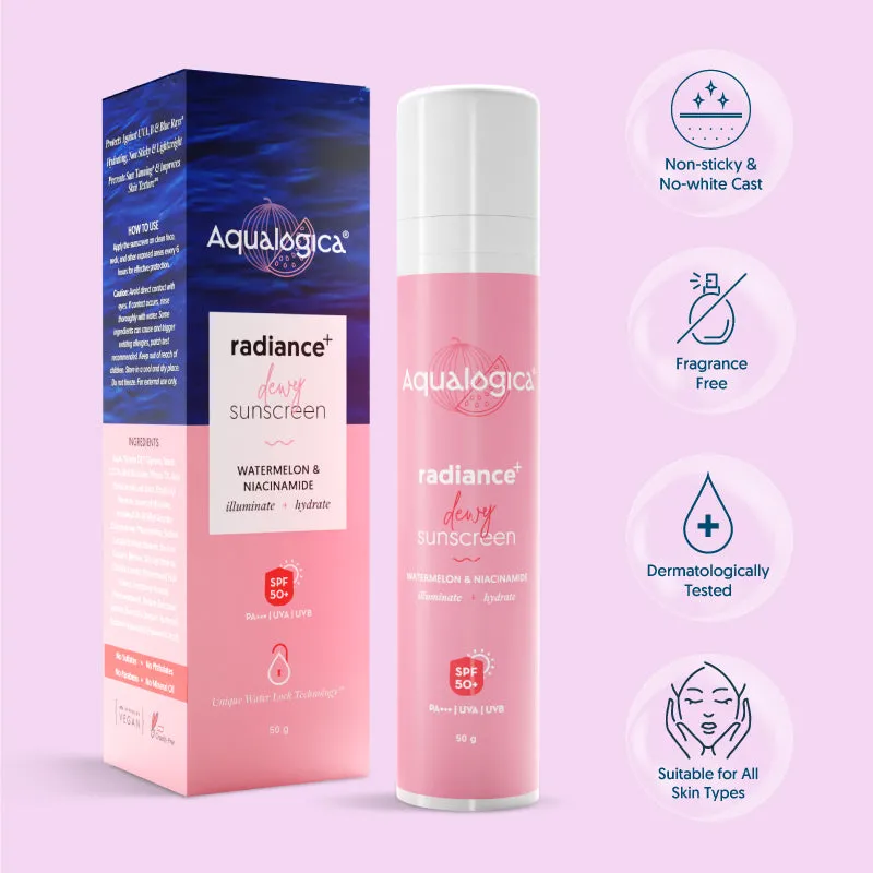 Radiance  Dewy Sunscreen, 50g - Pack of 3
