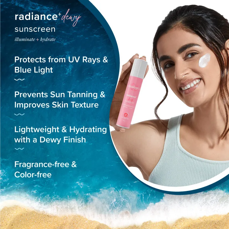 Radiance  Dewy Sunscreen, 50g - Pack of 3