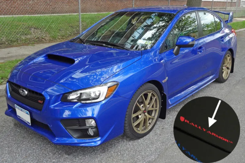 Rally Armor UR Black Mud Flap w/ Red Logo - Subaru WRX/STI VA