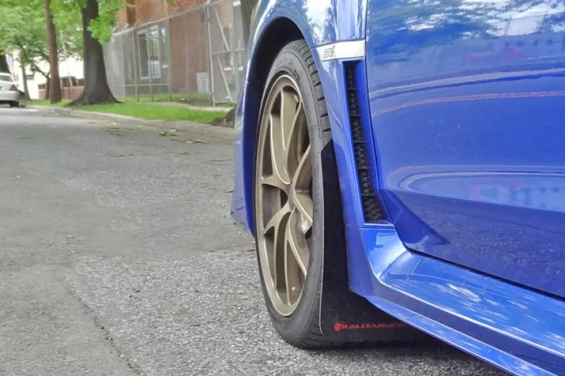 Rally Armor UR Black Mud Flap w/ Red Logo - Subaru WRX/STI VA