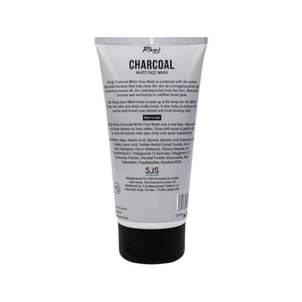Rivaj UK Charcoal White Face Wash 100ml