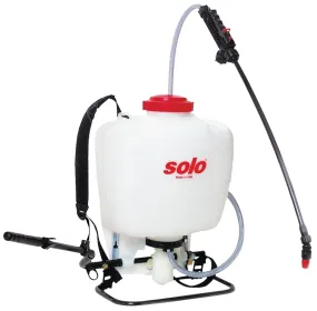 Solo 425 Backpack Sprayer, 4 gal Tank, HDPE Tank, 25 ft Horizontal, 20 ft Vertical Spray Range, 4 ft L Hose :EA: QUANTITY: 1