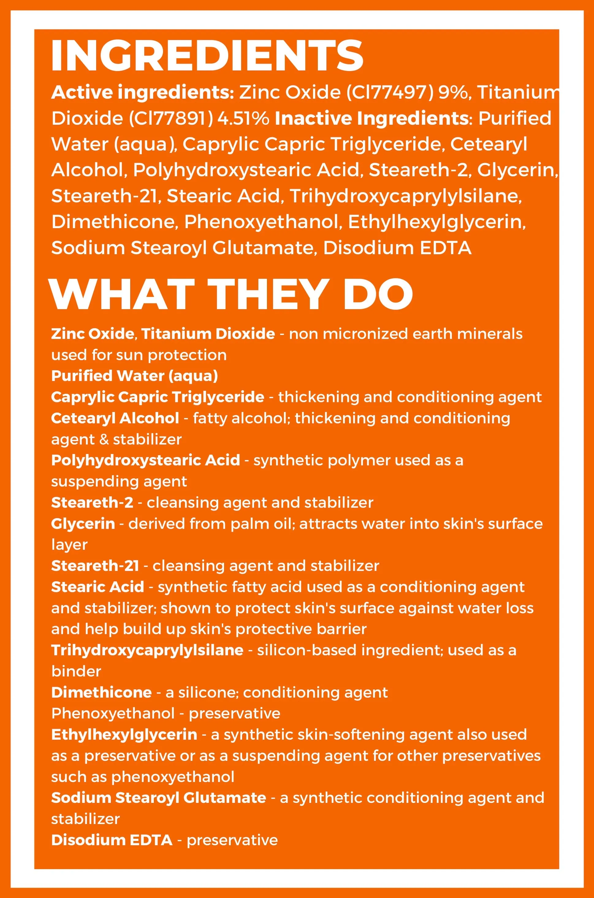 Sunscreen - Zinc Oxide Natural SPF 30 (CLEARANCE - SEE NOTE)