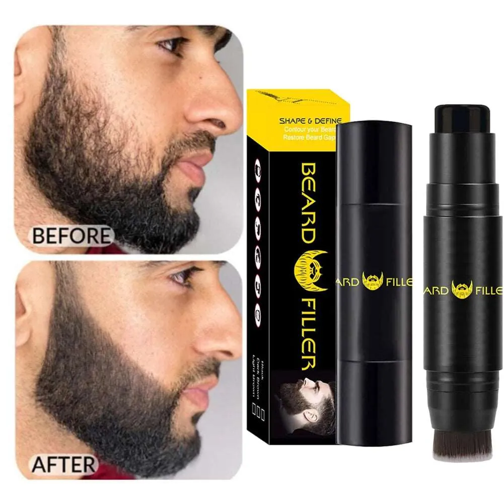 Waterproof Beard Filling Stamp, Beard Brush Enhancer Moustache