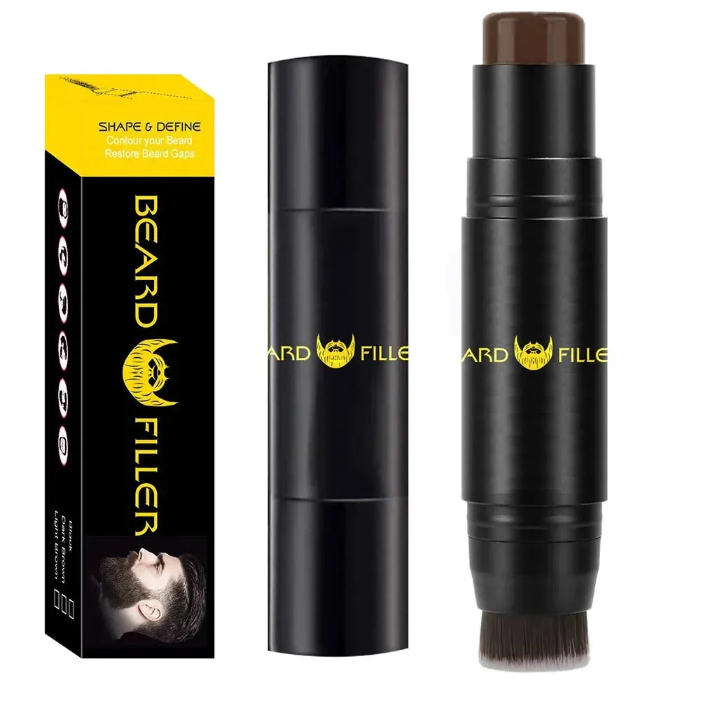 Waterproof Beard Filling Stamp, Beard Brush Enhancer Moustache
