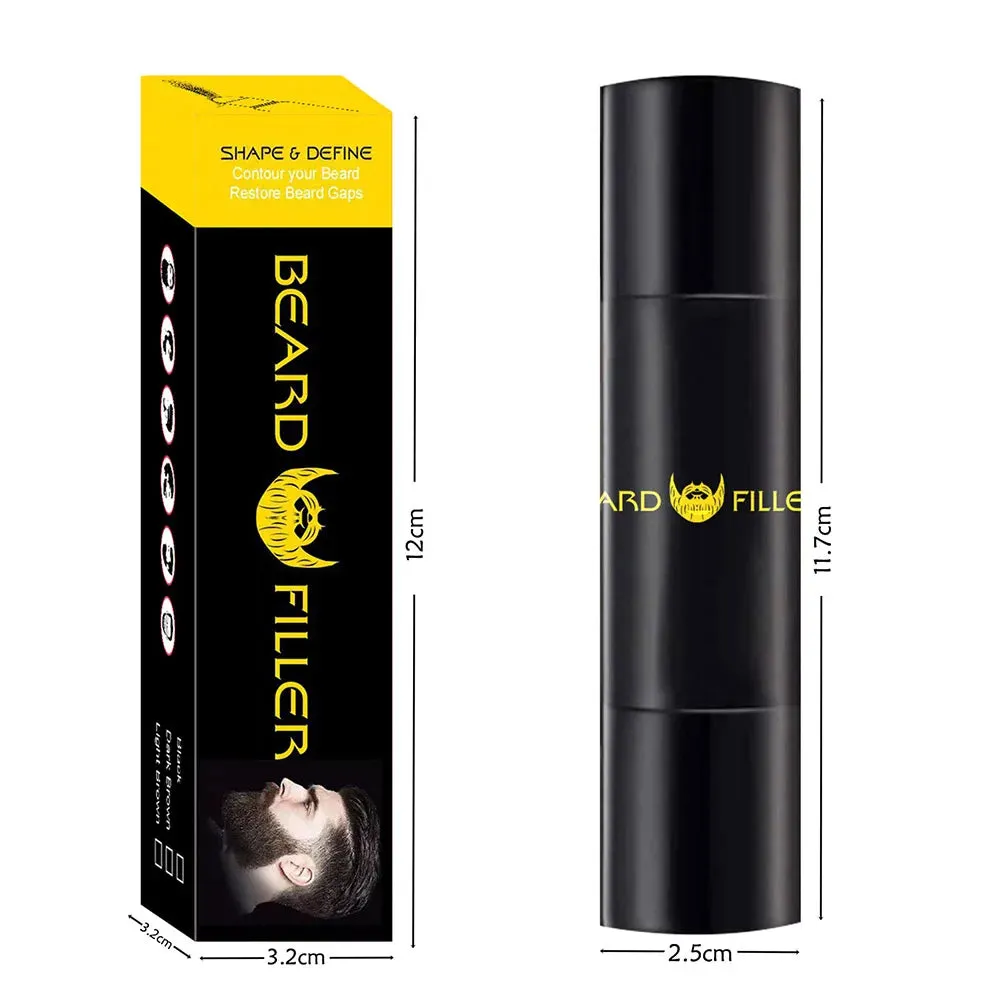 Waterproof Beard Filling Stamp, Beard Brush Enhancer Moustache