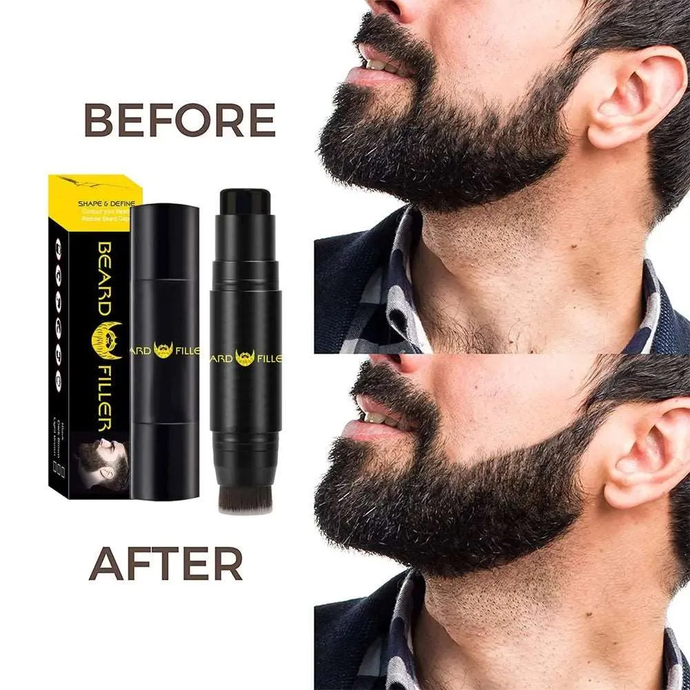 Waterproof Beard Filling Stamp, Beard Brush Enhancer Moustache
