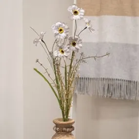 Wild Spring Geranium & Grass Spray Periwinkle
